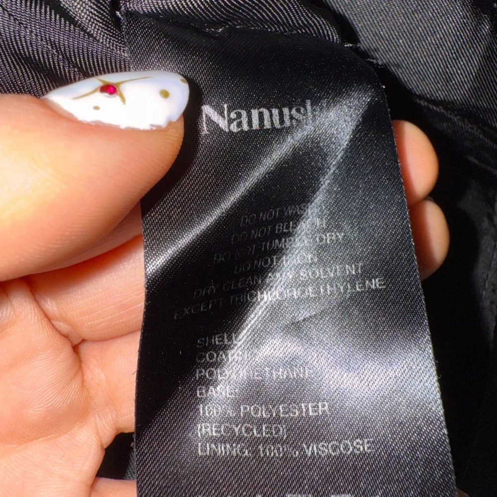 Nanushka Carlotta Faux Leather Maxi Skirt in Storm Evergreen - M - Picture 8 of 9